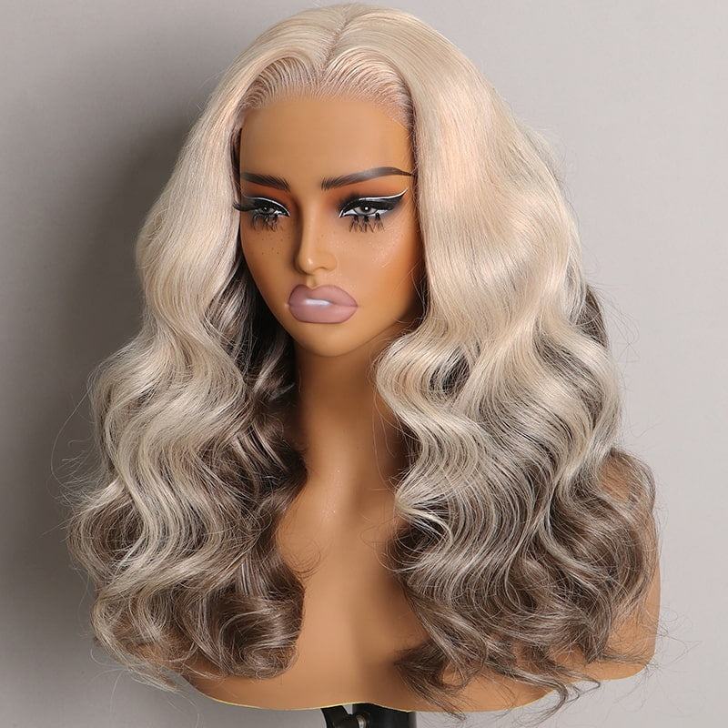 Peekaboo Honey Blonde 5x6 Loose Body Wave Glueless Wig